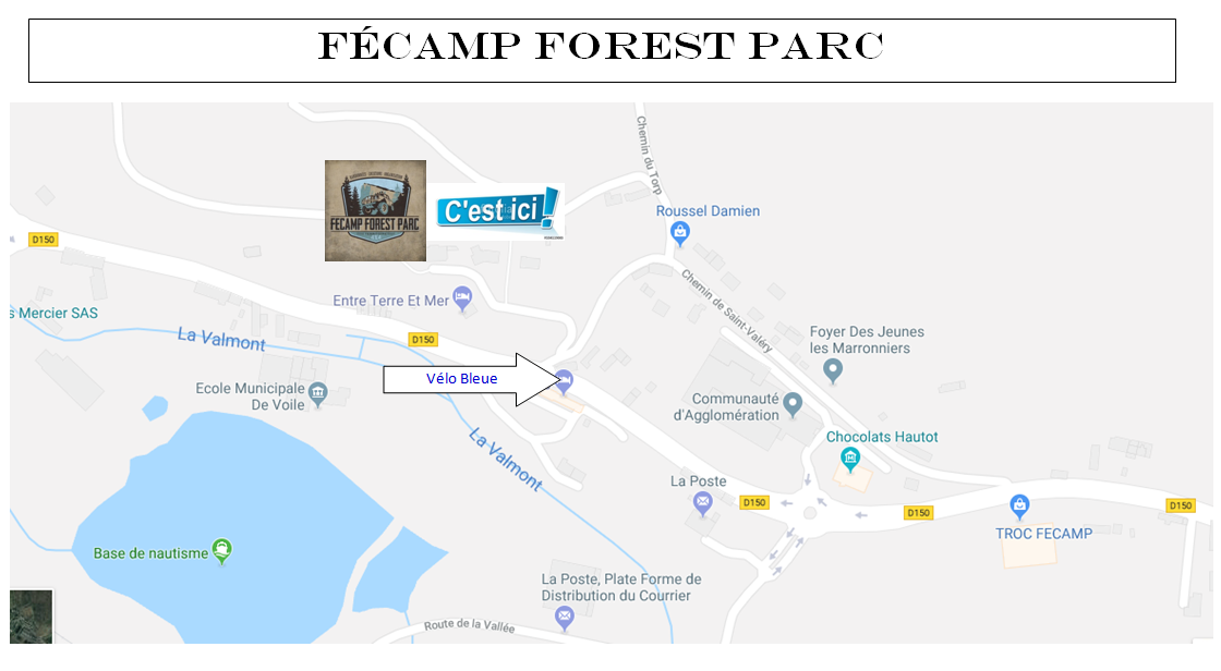 Plan d' accès Fécamp Forest 4X4